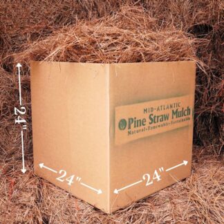 Longleaf Pine Needle Mulch Delivery - XL Shipping Box