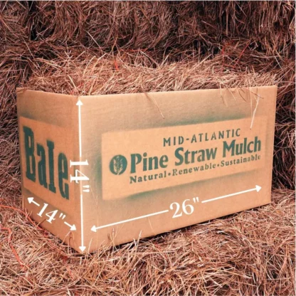 Pine Straw Mulch Delivery - Bale Box
